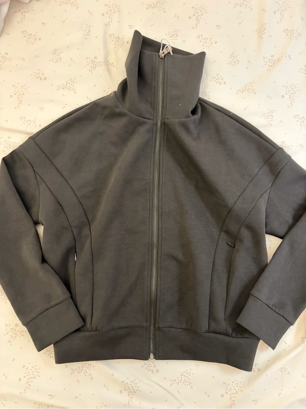 Comfy dark grey  Zip-Up Jacket